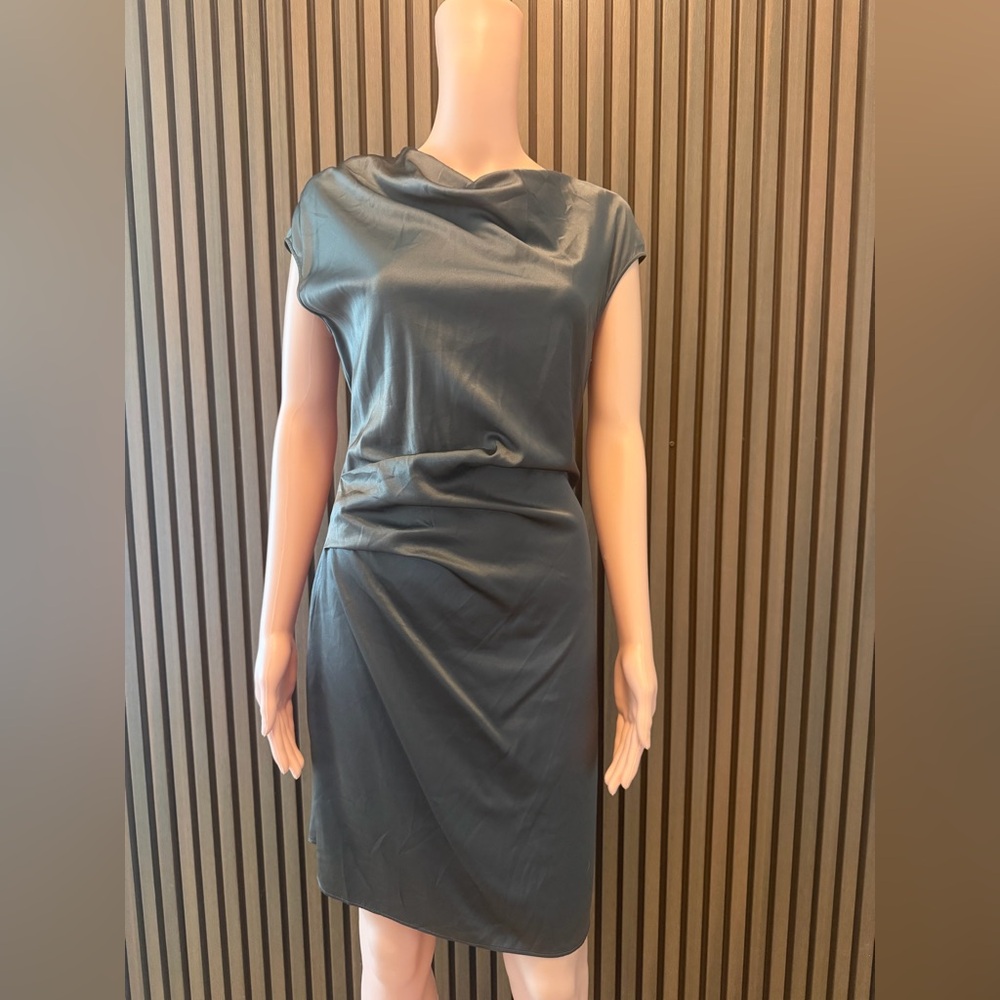 Helmut Lang Grey Midi Dress